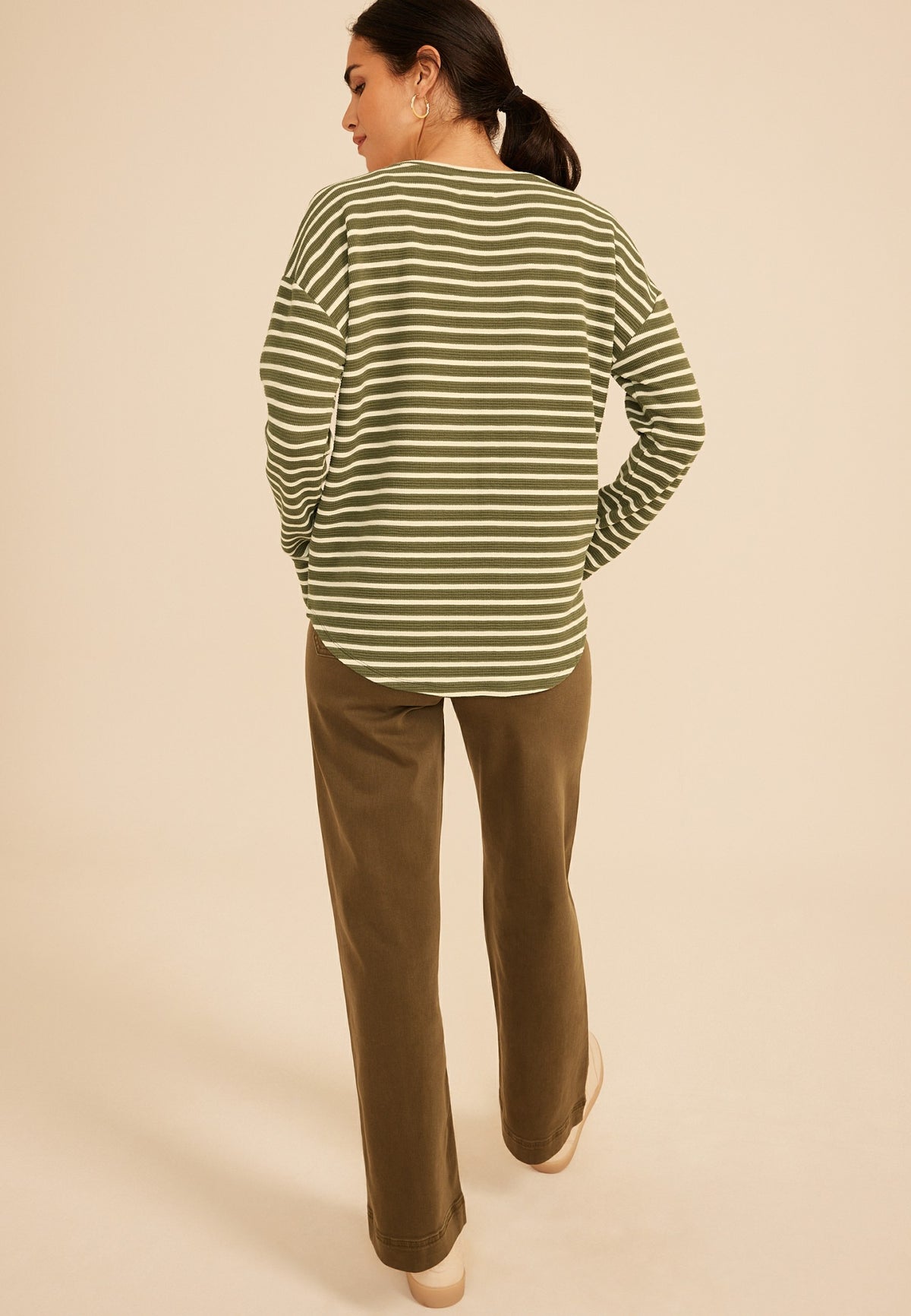 24/7 Clara Stripe Long Sleeve Tee