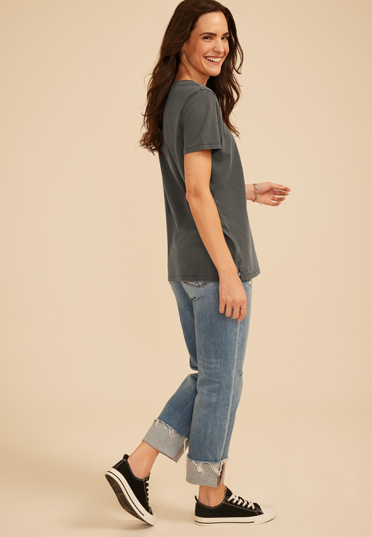 Game Day Embroidered Football Classic Fit Graphic Tee