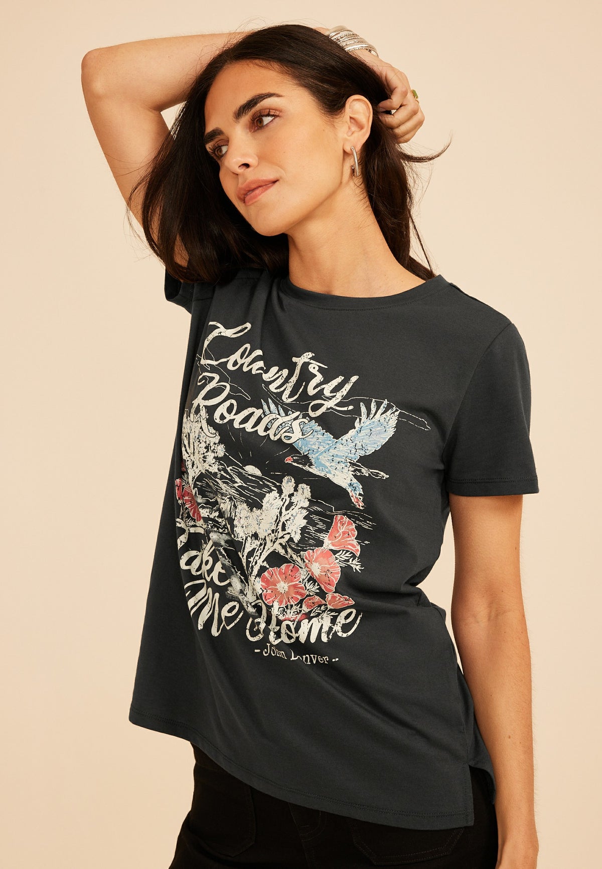 Country Roads Take Me Home Classic Fit Graphic Tee