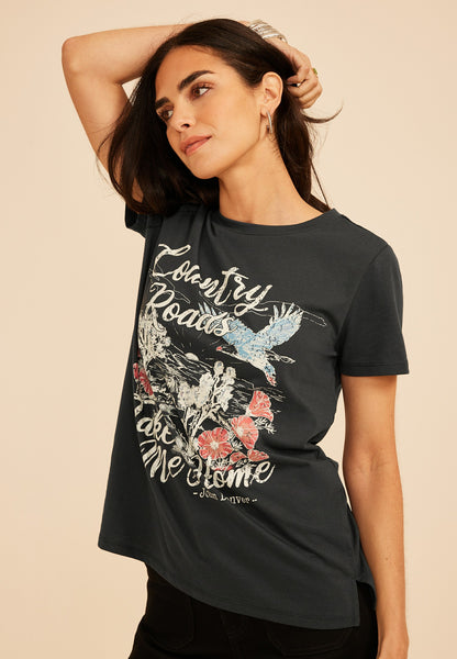 Country Roads Take Me Home Classic Fit Graphic Tee