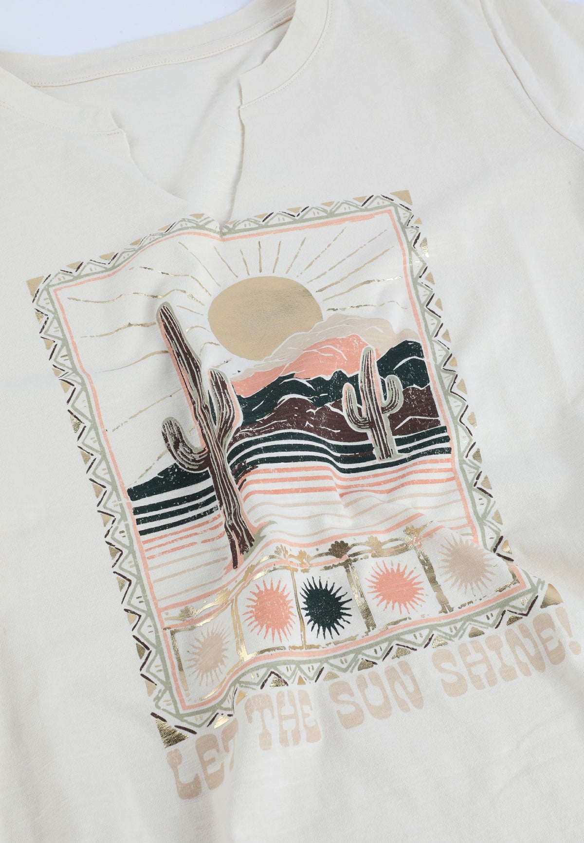 Metallic Desert Scenic Classic Fit Graphic Tee