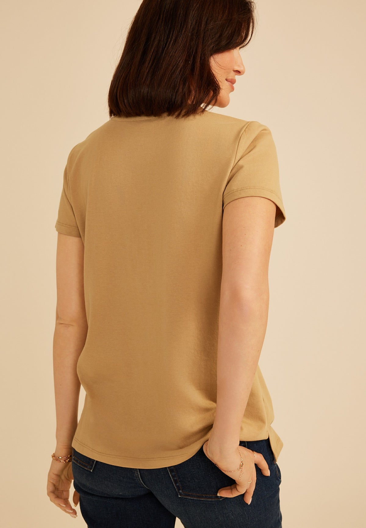 Painterly Floral Embroidered Classic Fit Graphic Tee