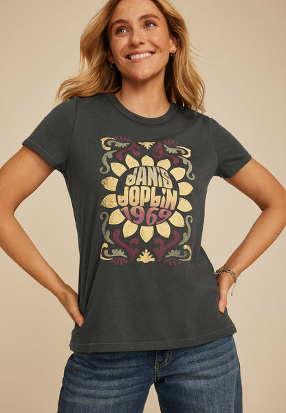 Janis Joplin 1969 Classic Fit Graphic Tee