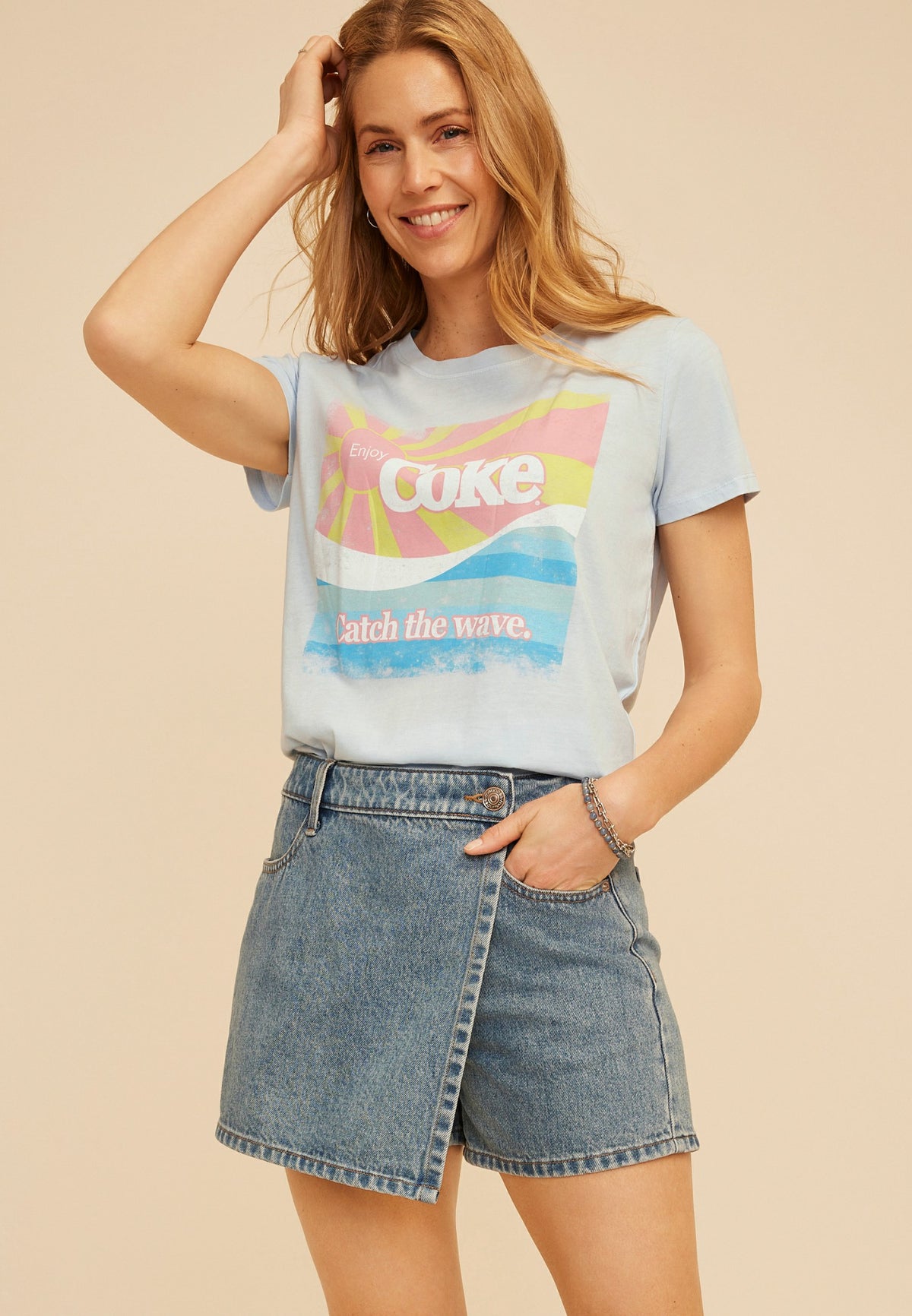 Enjoy Coke Catch The Wave Classic Graphic Tee