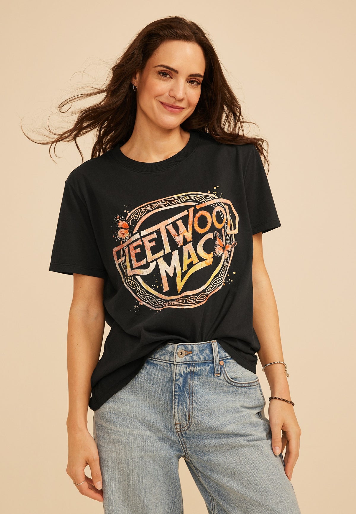 Fleetwood Mac Oversized Fit Graphic Tee