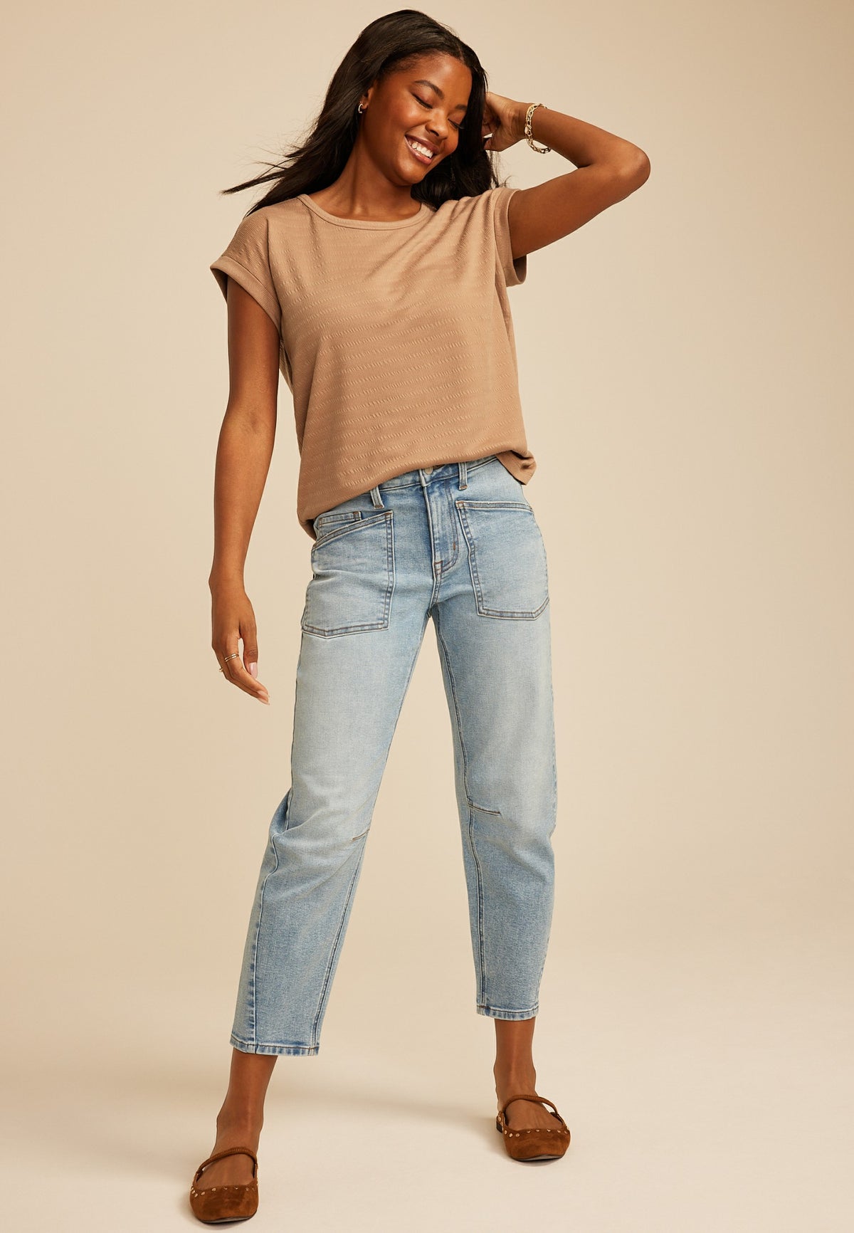 24/7 Textured Clara Tee