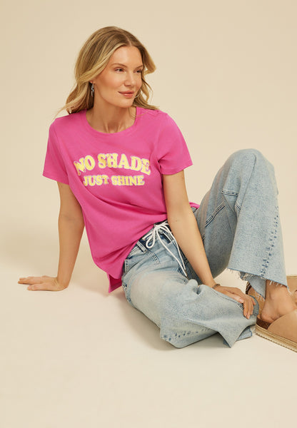 No Shade Just Shine Classic Fit Graphic Tee