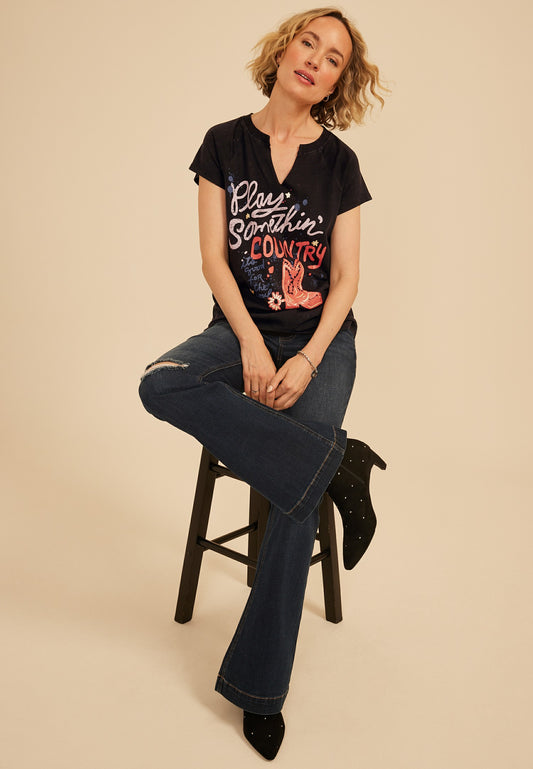 Play Somethin Country Classic Fit Graphic Tee