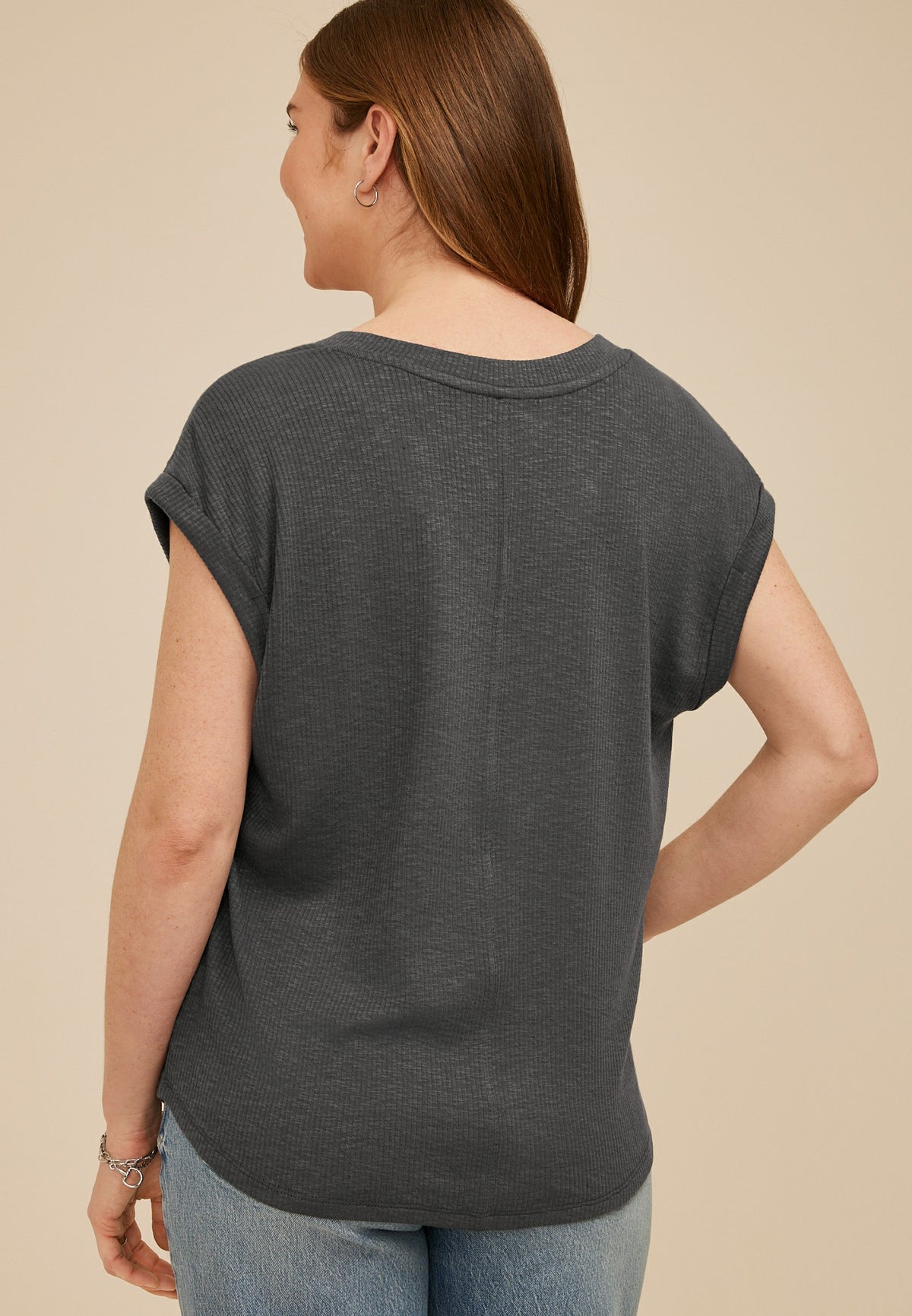 24/7 Berkley V Neck Short Sleeve Tee
