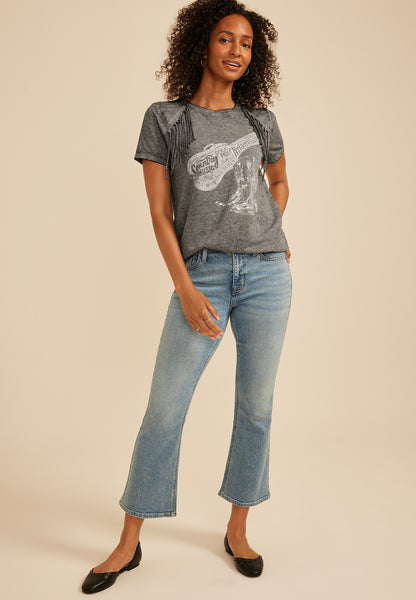 Country Music Fringe Trim Classic Graphic Tee