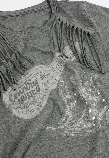 Country Music Fringe Trim Classic Graphic Tee