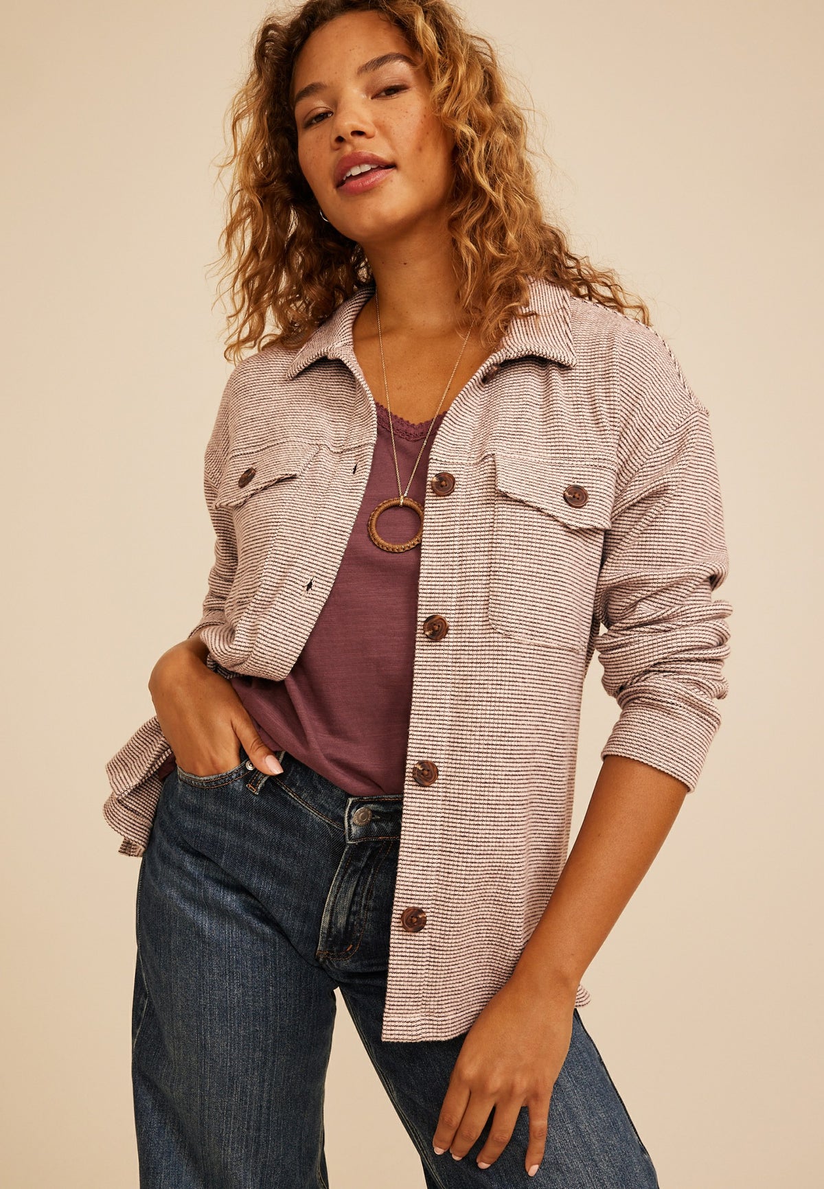 Cozy Waffle Knit Shacket
