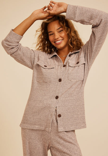 Cozy Waffle Knit Shacket