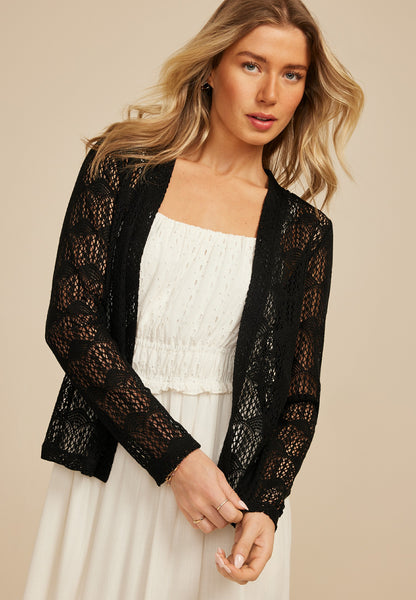 Open Stitch Crochet Cardigan
