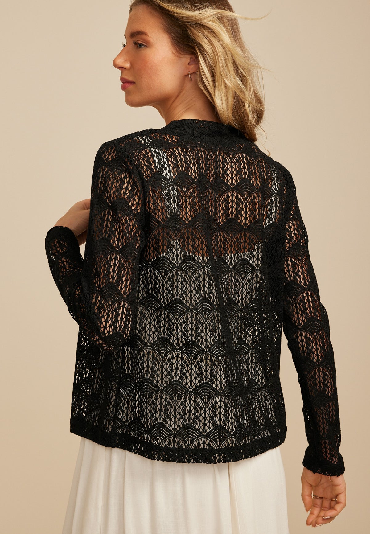 Open Stitch Crochet Cardigan