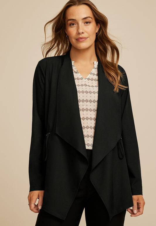 Waterfall Cinched Blazer