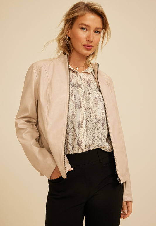 Faux Leather Jacket