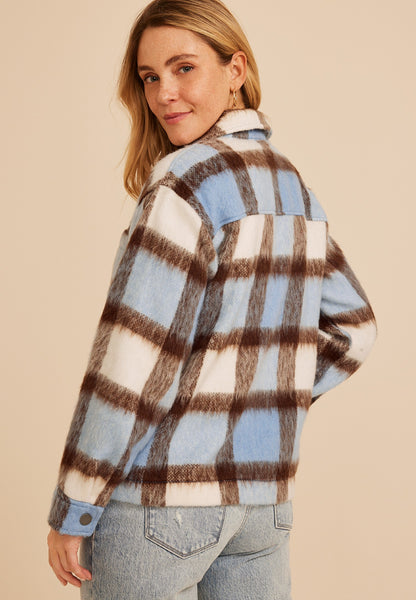 Brushed Plaid Jacket