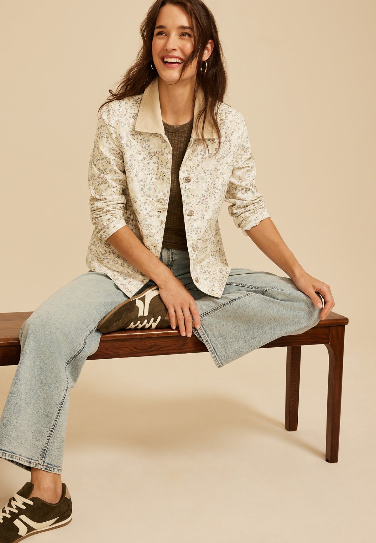 Floral Twill Barn Jacket