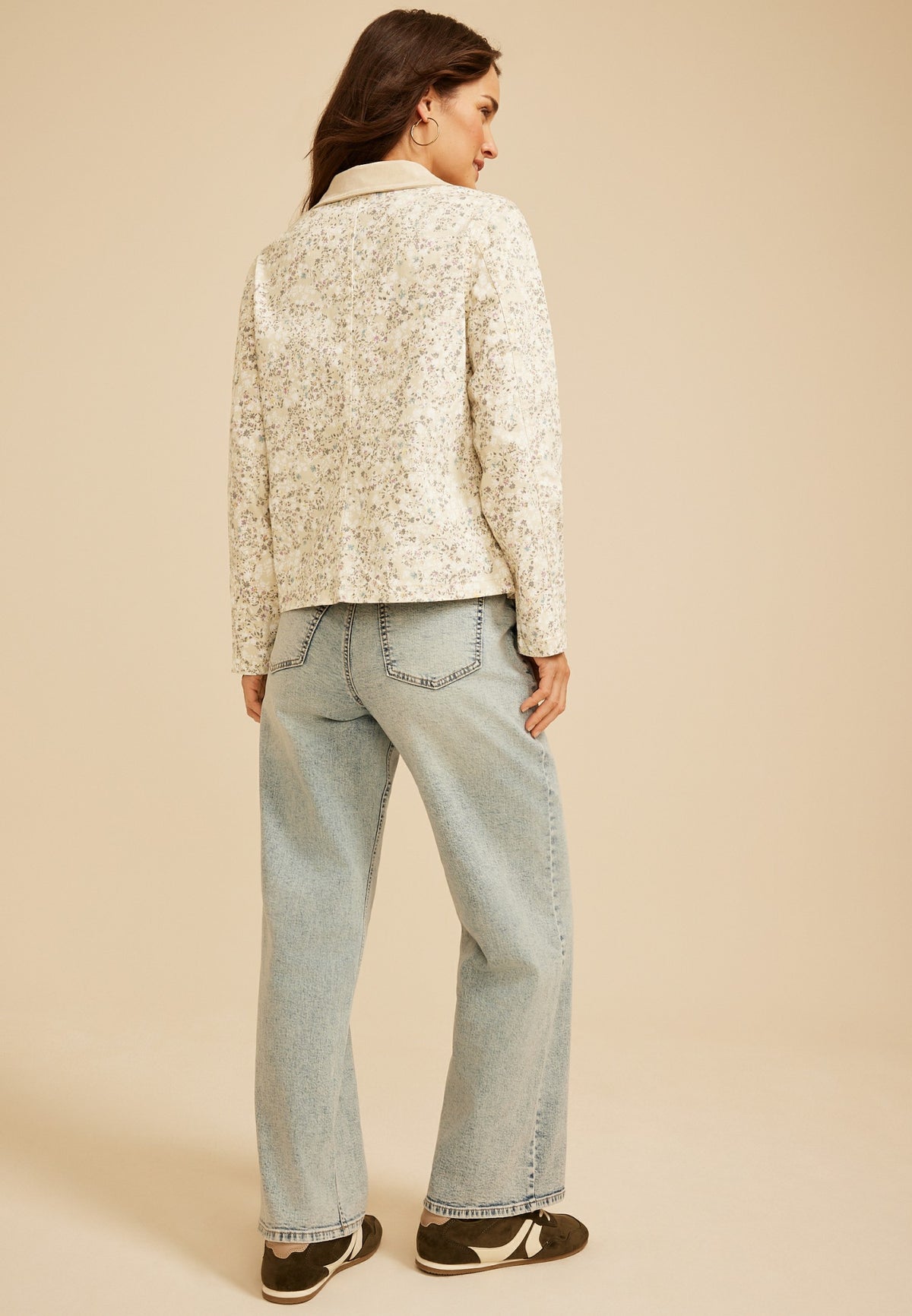 Floral Twill Barn Jacket