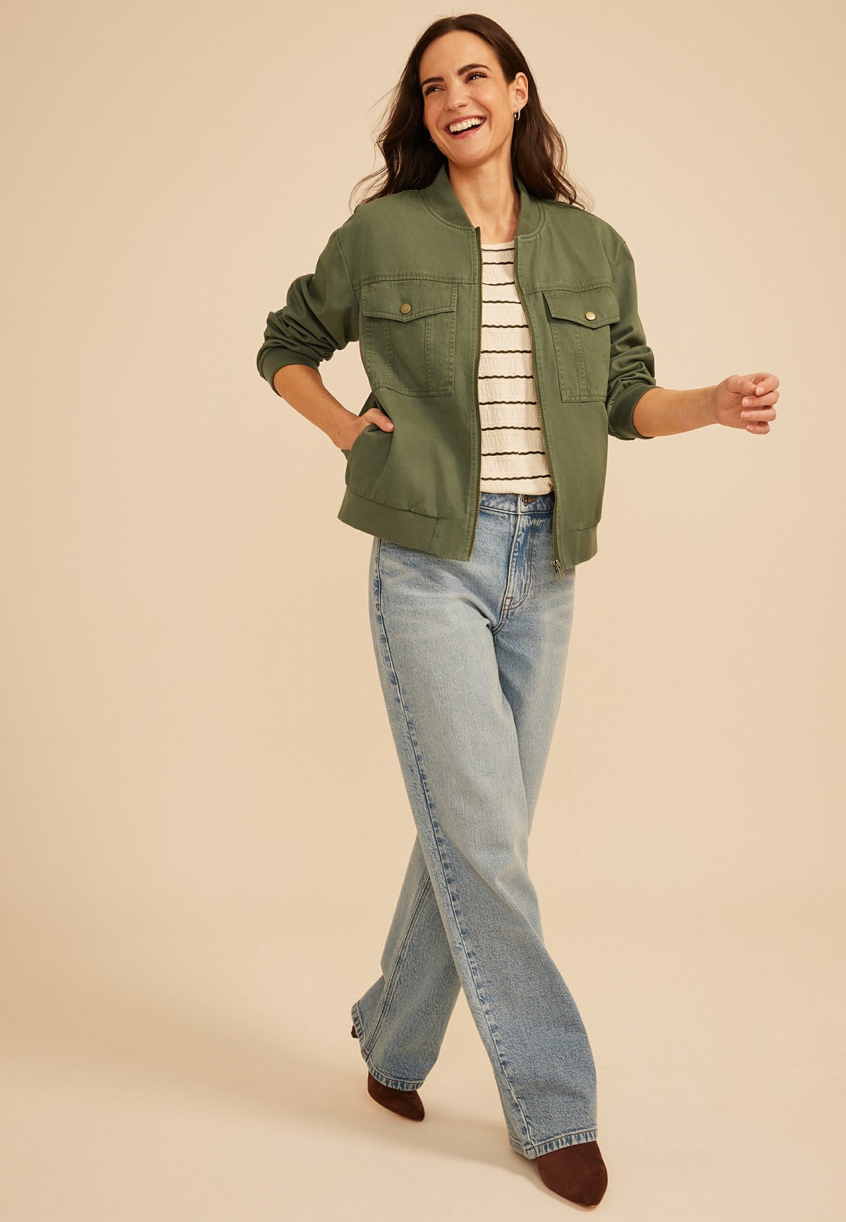 Twill Bomber Jacket