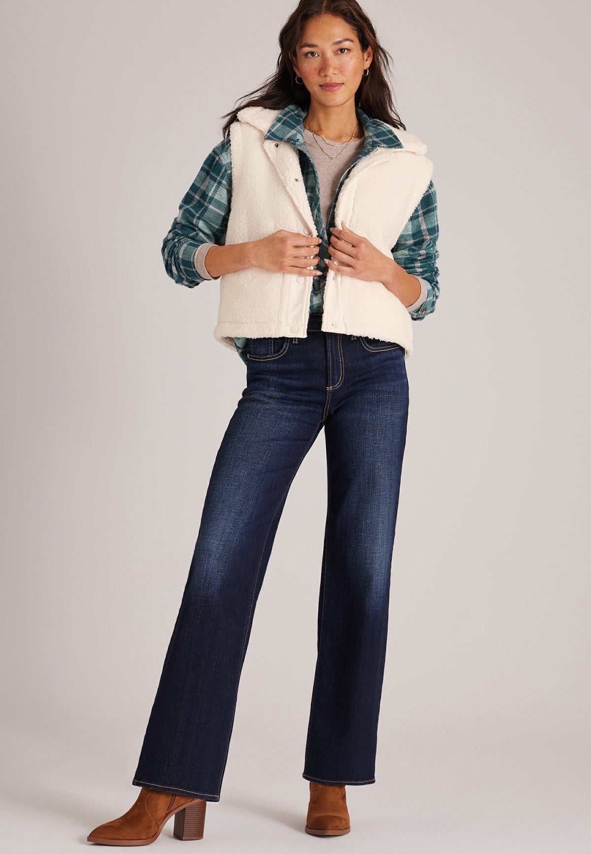 Sherpa Snap Front Vest