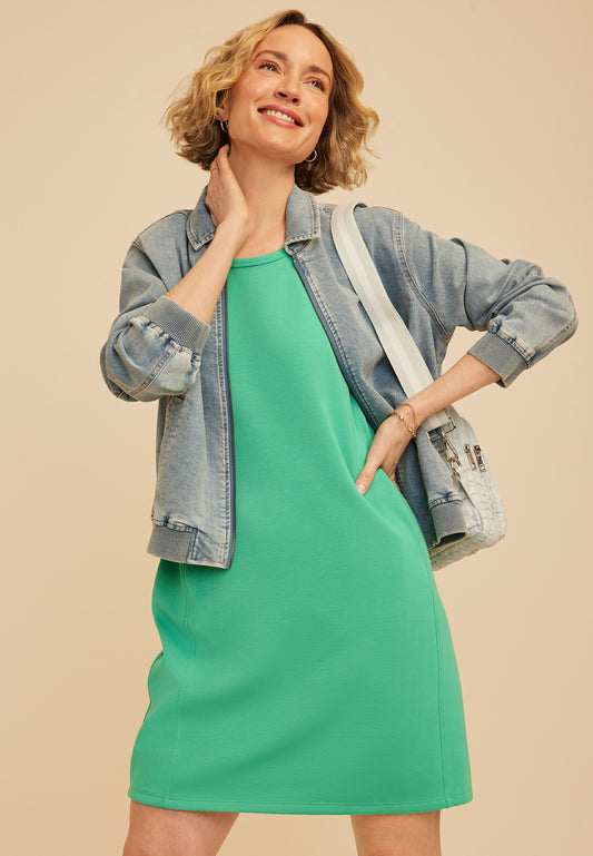 Cloud Scuba Knit Tank Dress