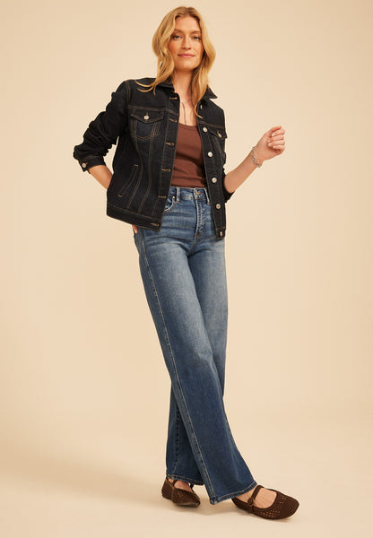 Risen Jeans® High Rise Tummy Control Panel Wide Leg