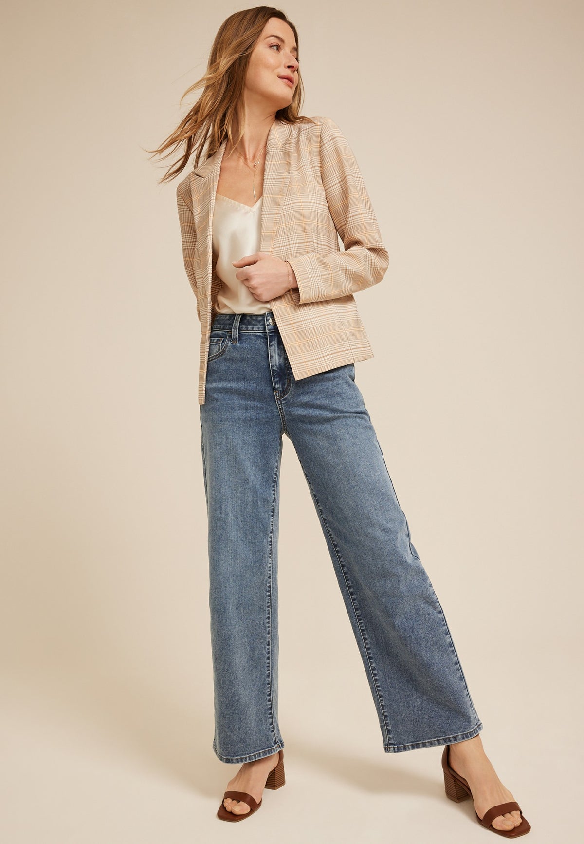 m jeans by maurices™ Classic High Rise Wide Leg Jean