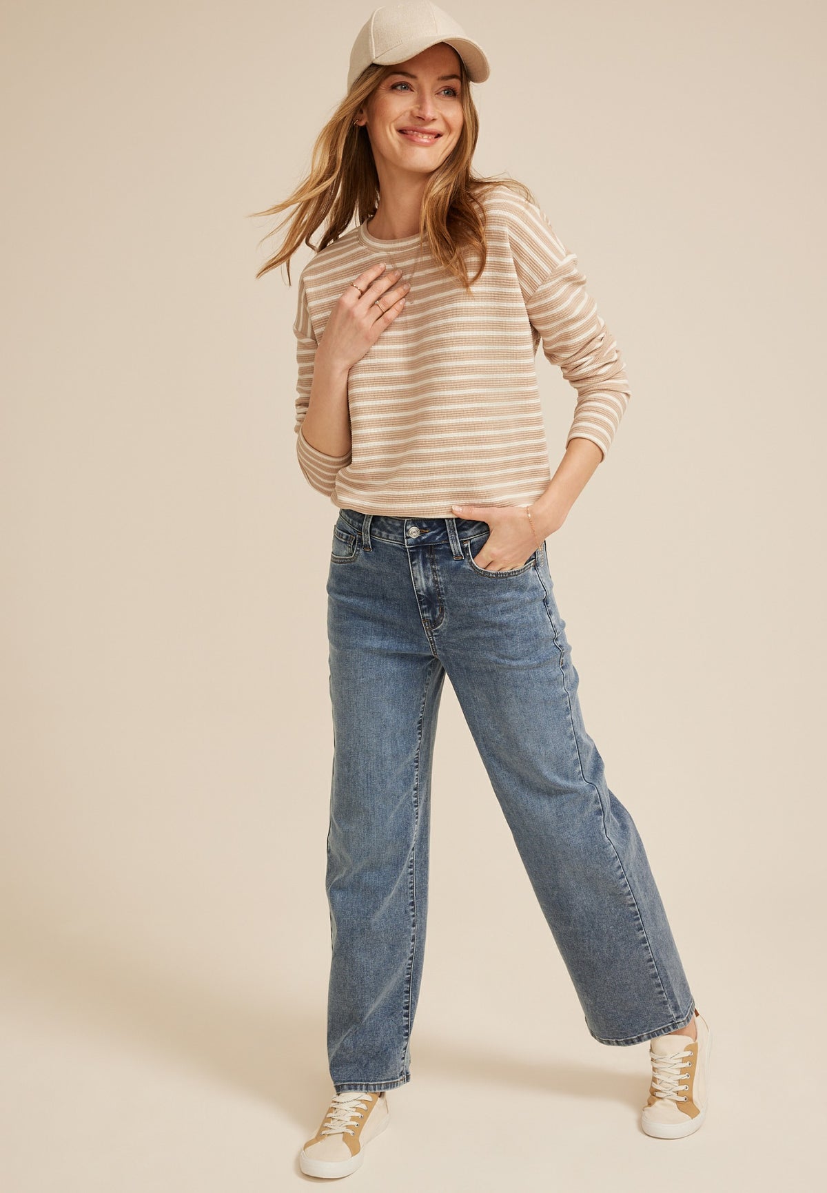 m jeans by maurices™ Classic High Rise Wide Leg Jean