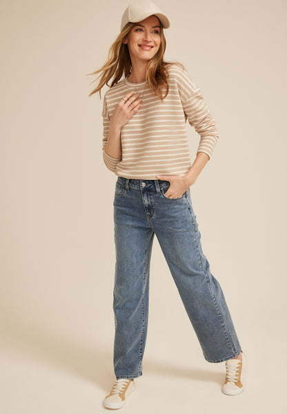 m jeans by maurices™ Classic High Rise Wide Leg Jean