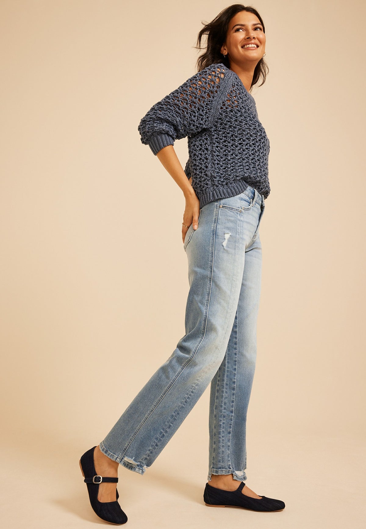 KanCan™ High Rise Seamed Straight Jean