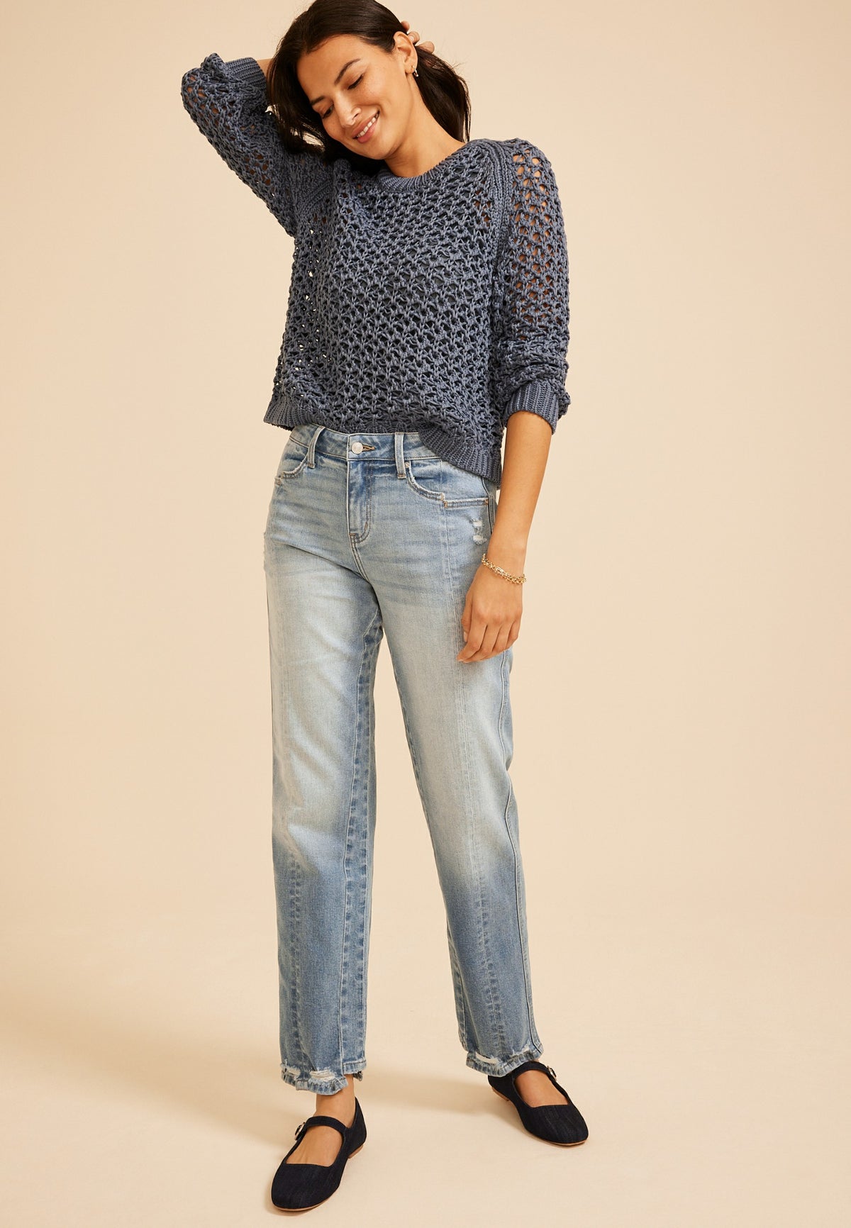 KanCan™ High Rise Seamed Straight Jean