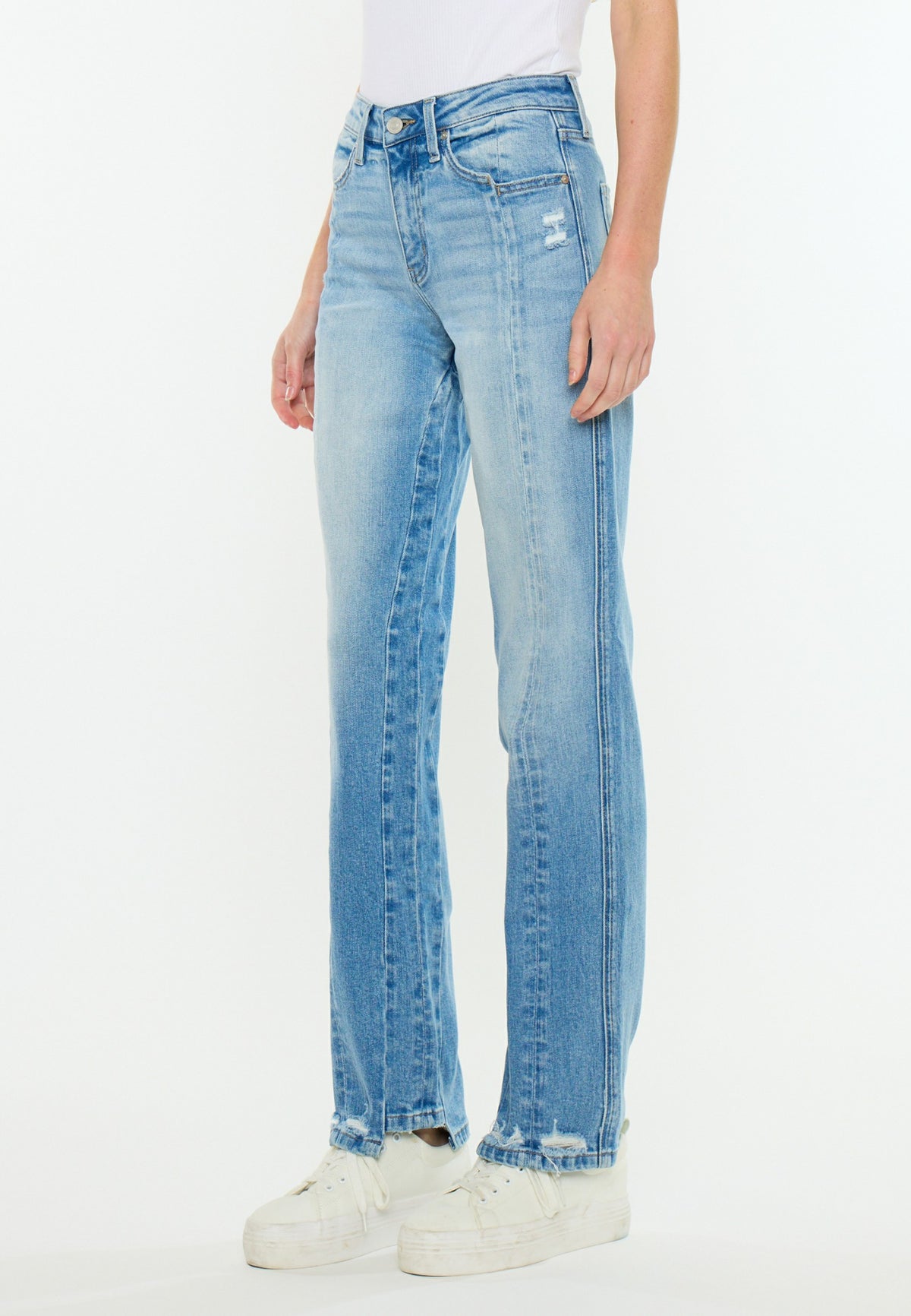 KanCan™ High Rise Seamed Straight Jean