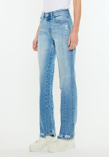 KanCan™ High Rise Seamed Straight Jean