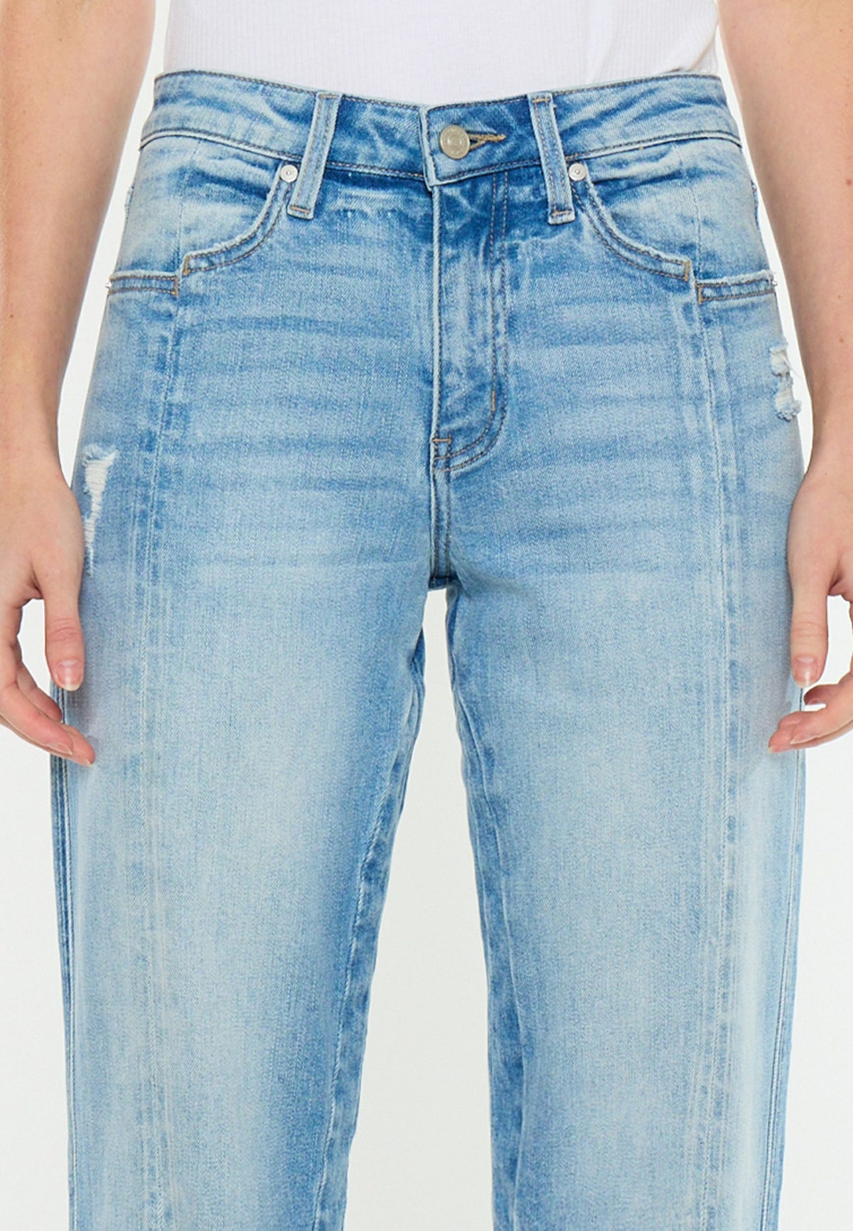 KanCan™ High Rise Seamed Straight Jean