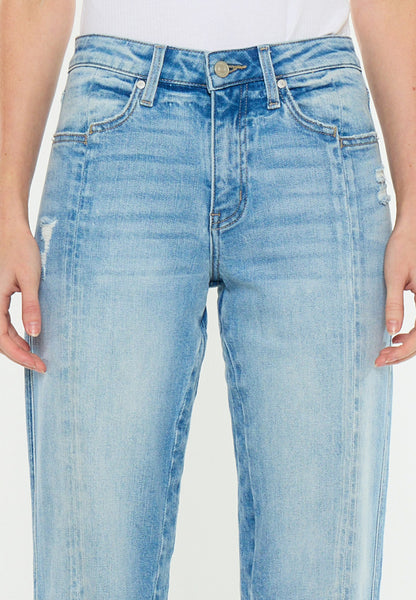 KanCan™ High Rise Seamed Straight Jean
