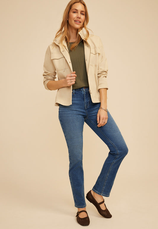 m jeans by maurices™ Classic High Rise Straight Jean