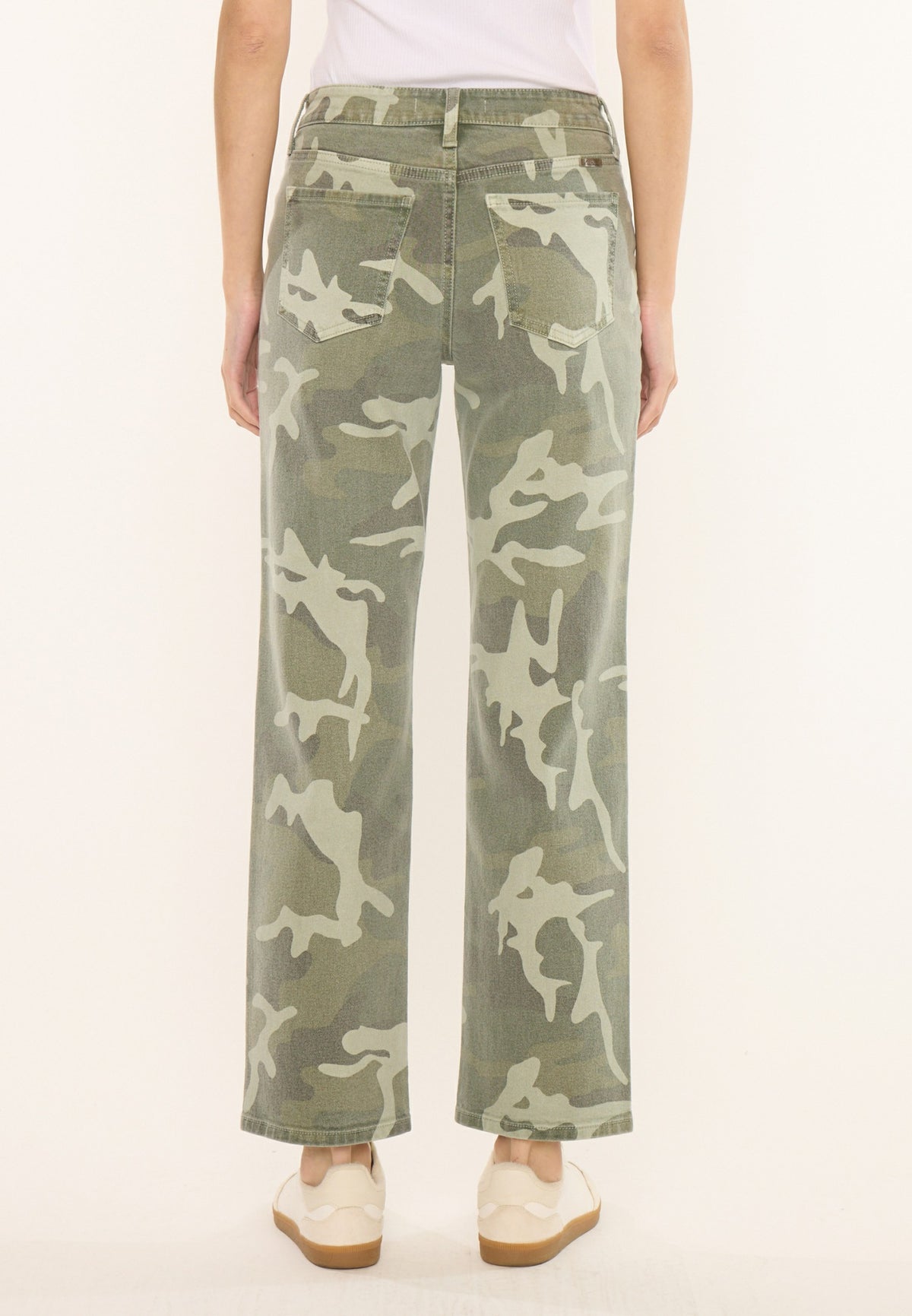 KanCan™ High Rise Camo Relaxed Straight Jean