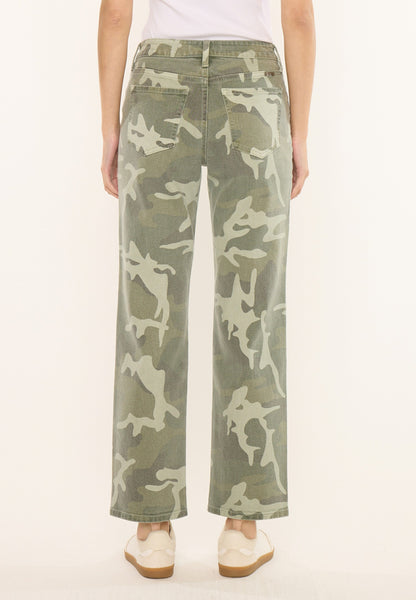 KanCan™ High Rise Camo Relaxed Straight Jean