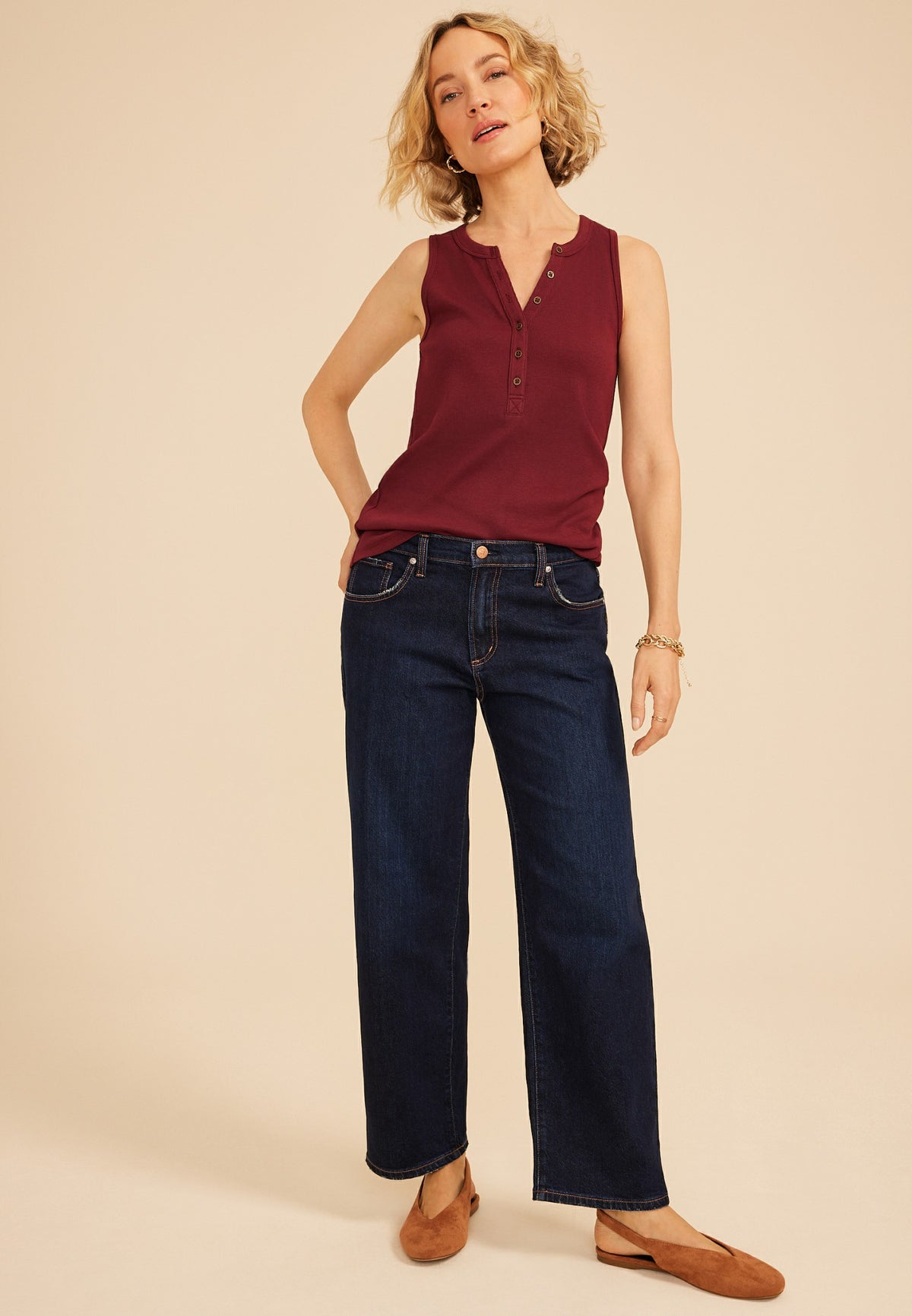 Silver Jeans Co.® Willow Mid Rise Relaxed Straight Jean