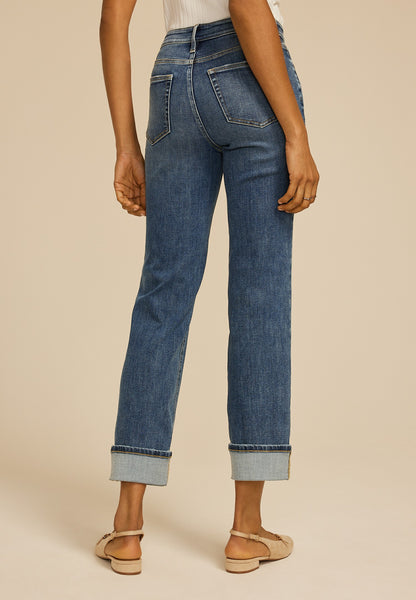 edgely™ High Rise Cuffed Hem Relaxed Straight Jean