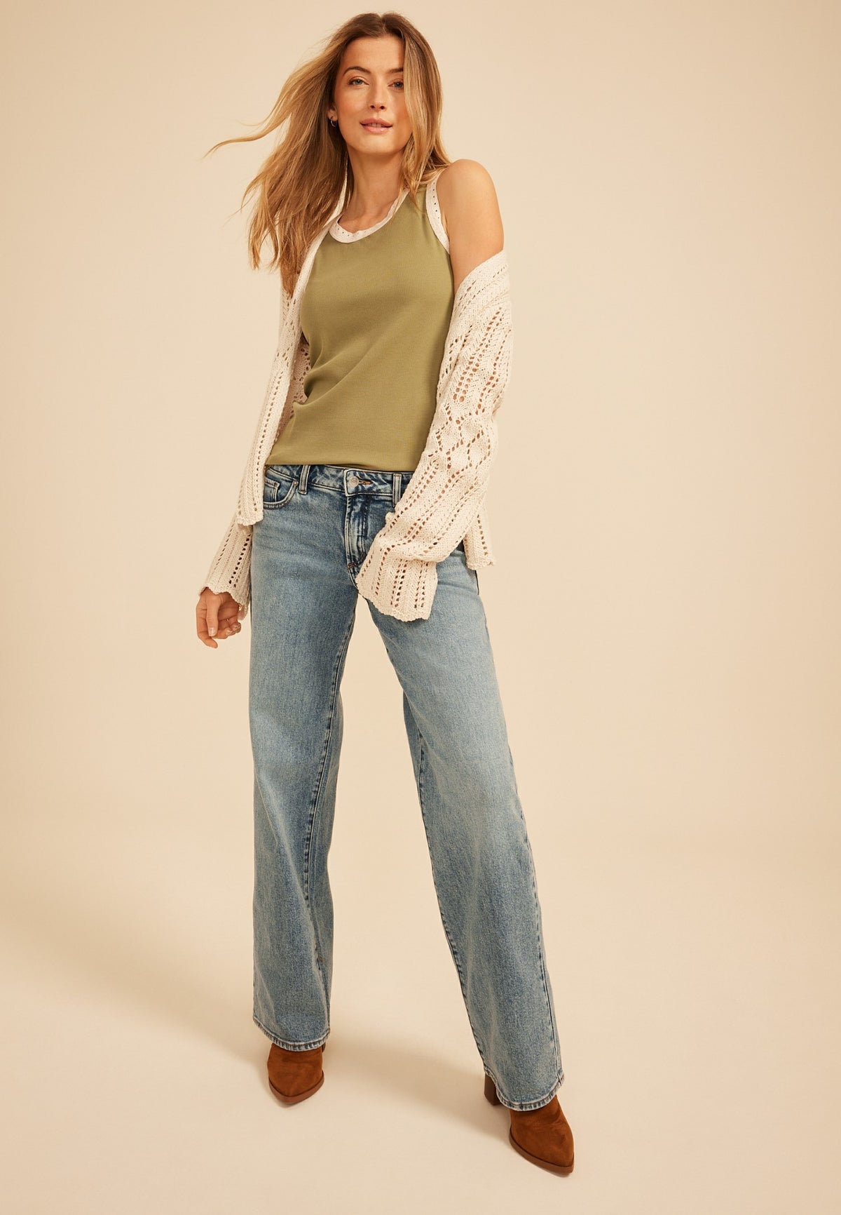 Silver Jeans Co.® Loose And Low Rise Straight Jean