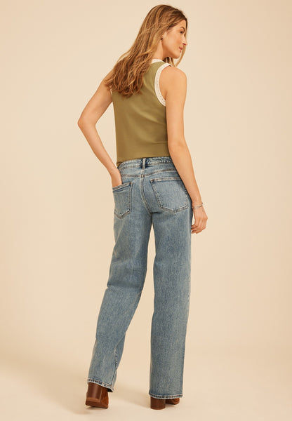 Silver Jeans Co.® Loose And Low Rise Straight Jean