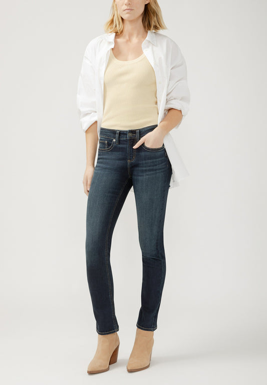 Silver Jeans Co.® Suki Curvy Mid Rise Straight Jean