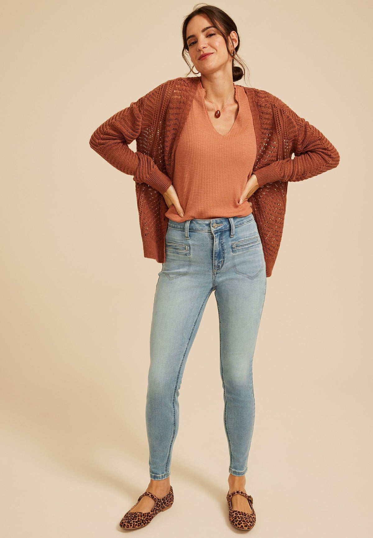 m jeans by maurices™ Cool Comfort Spaded Welt Pocket Jegging