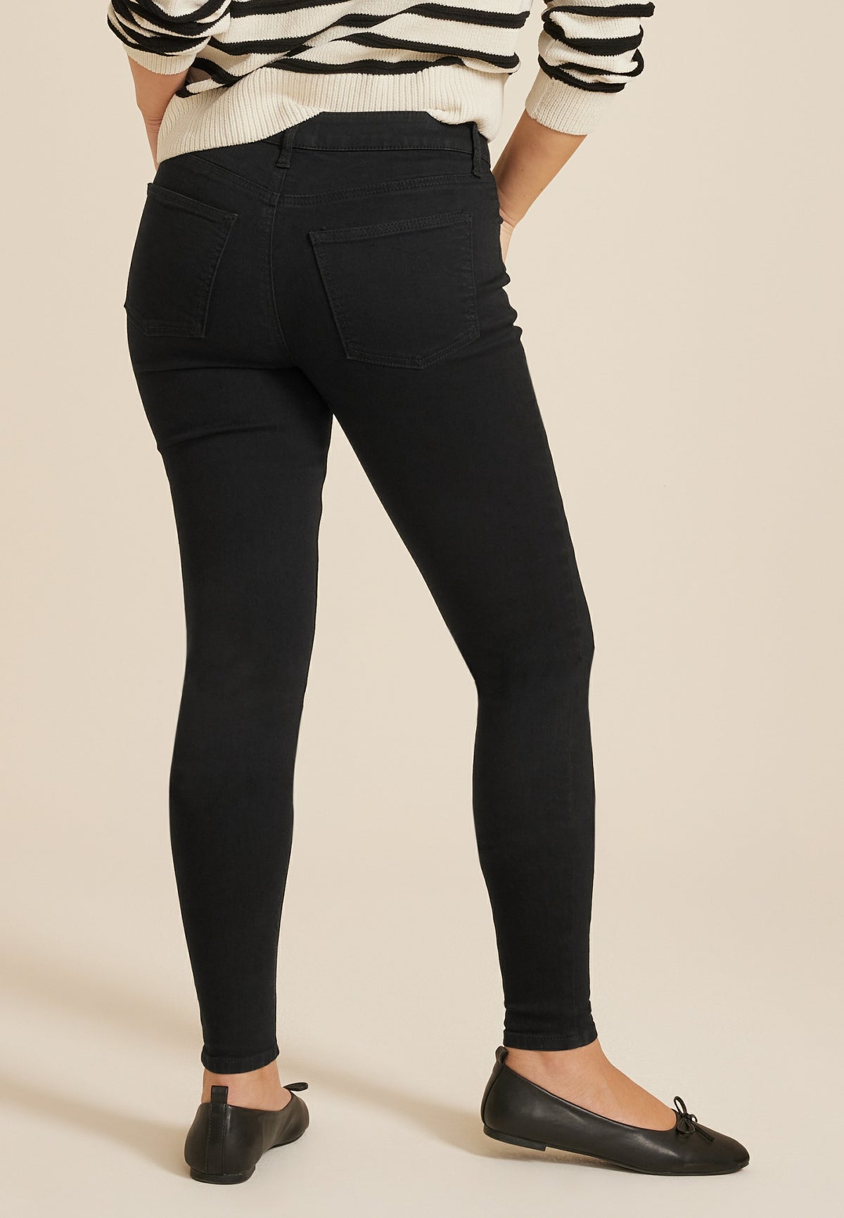 m jeans by maurices™ Black Mid Rise Jegging