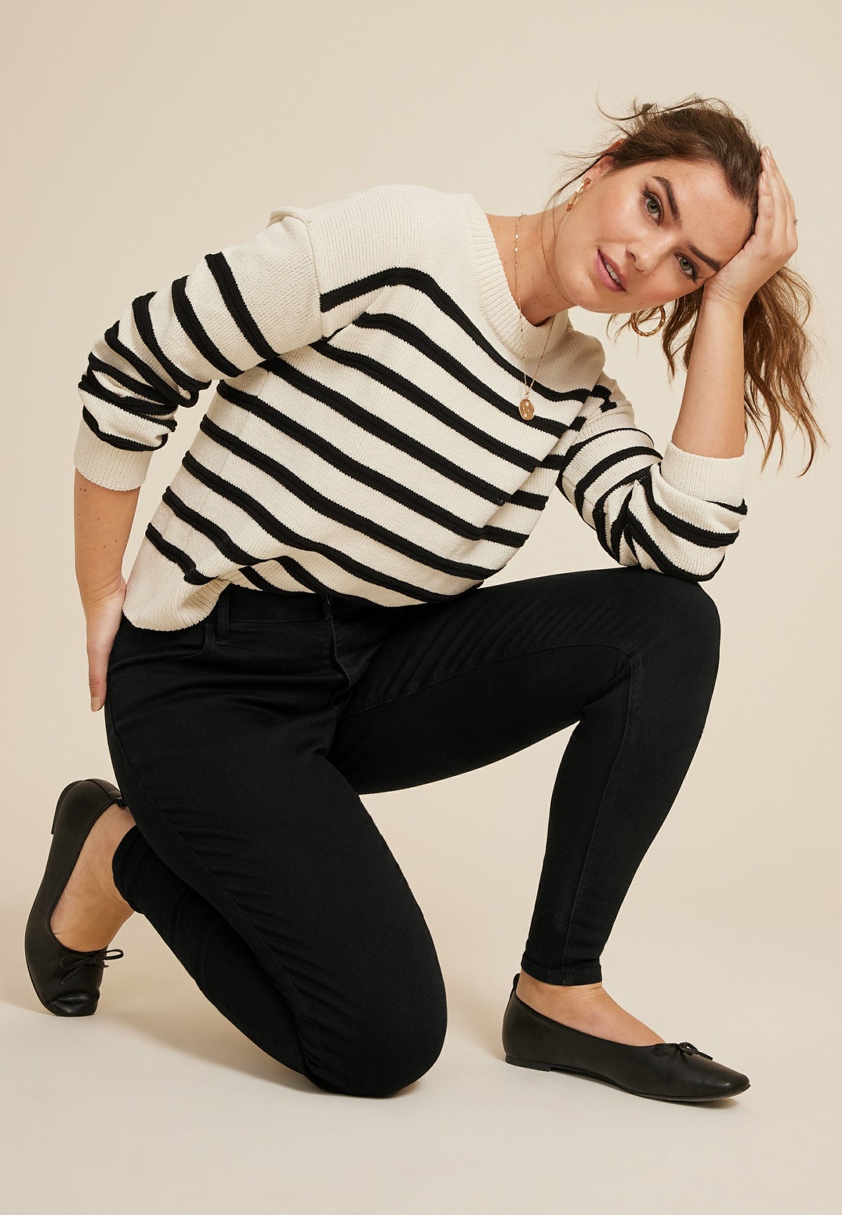 m jeans by maurices™ Black Mid Rise Jegging