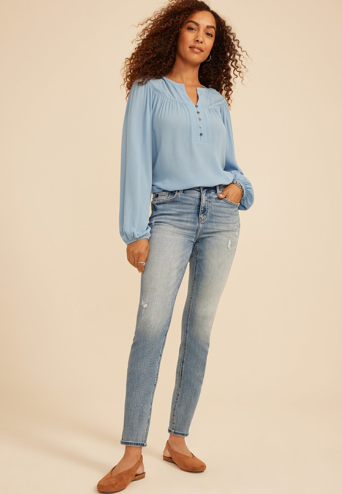 KanCan™ High Rise Ripped Cuffed Skinny Jeans