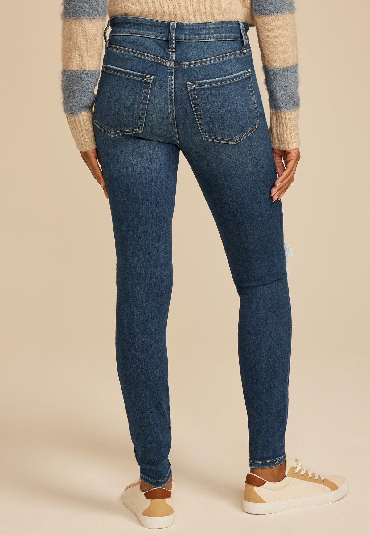 m jeans by maurices™ Cool Comfort High Rise Plaid Backed Jegging